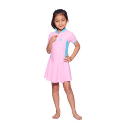 arena Girl's 1 pcs Swim Dress-AJW23230-PK